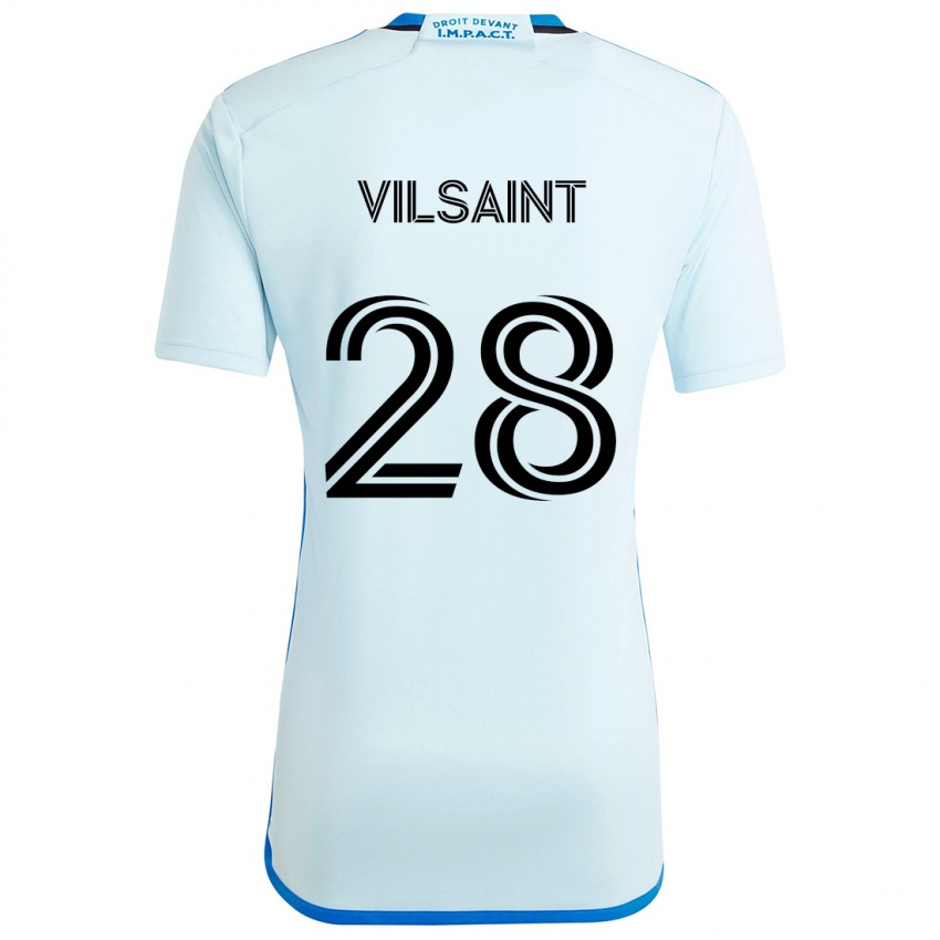 Bambino Maglia Jules-Anthony Vilsaint #28 Blu Ghiaccio Kit Gara Away 2024/25 Maglietta