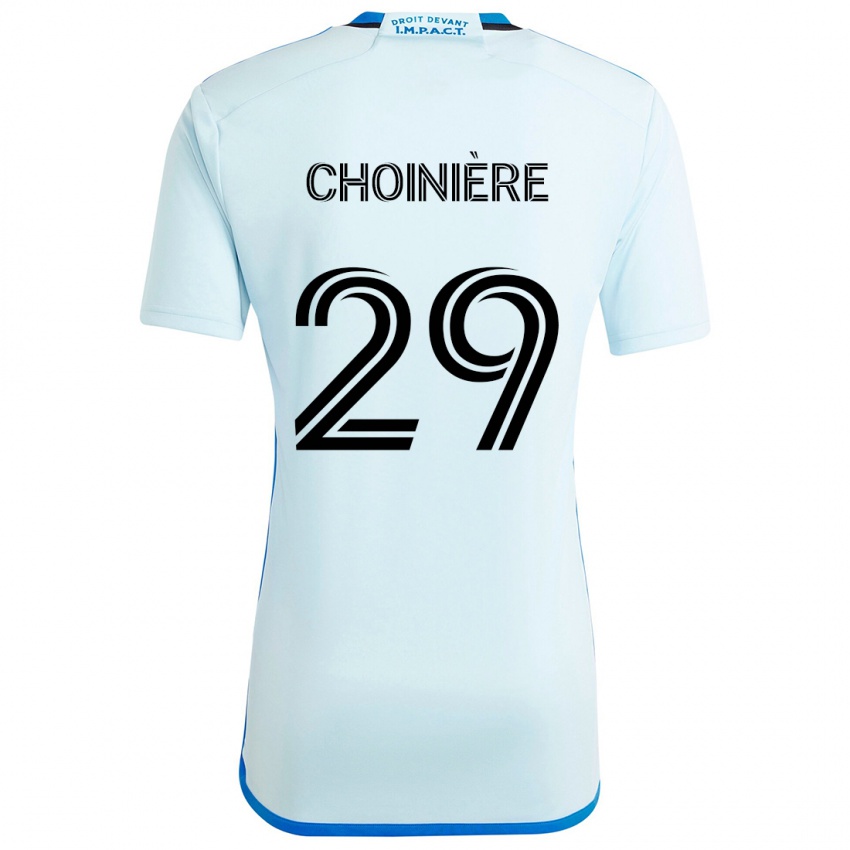 Bambino Maglia Mathieu Choinière #29 Blu Ghiaccio Kit Gara Away 2024/25 Maglietta