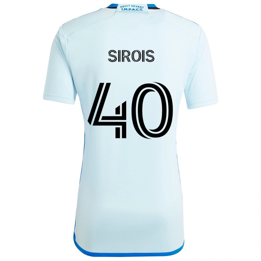 Bambino Maglia Jonathan Sirois #40 Blu Ghiaccio Kit Gara Away 2024/25 Maglietta