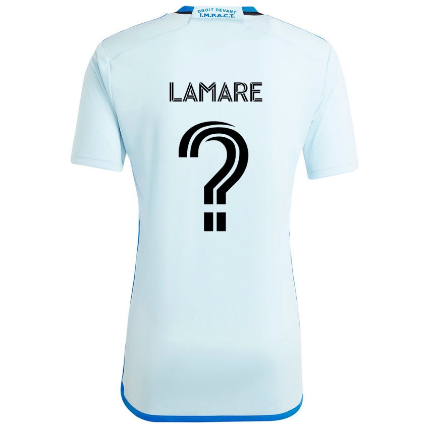 Bambino Maglia Samuel Lamare #0 Blu Ghiaccio Kit Gara Away 2024/25 Maglietta