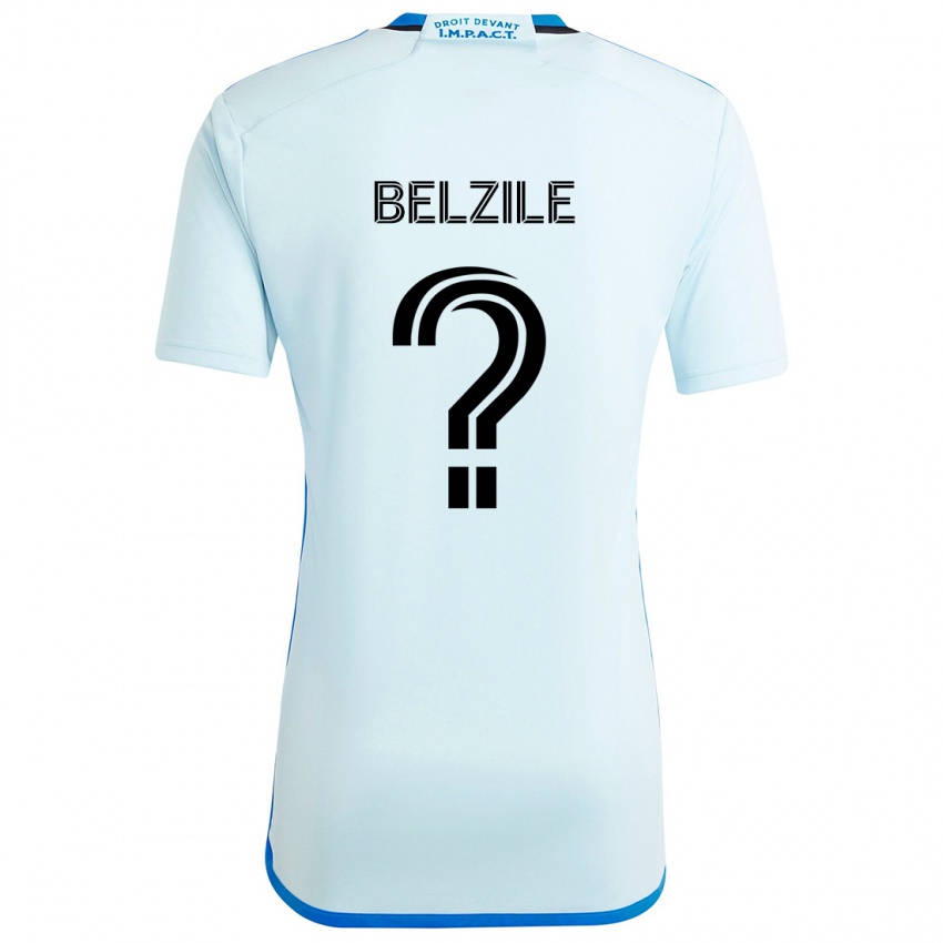 Bambino Maglia Jean-Christophe Belzile #0 Blu Ghiaccio Kit Gara Away 2024/25 Maglietta