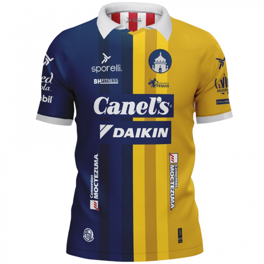 Bambino Maglia Gabriel Martínez #17 Blu Giallo Kit Gara Away 2024/25 Maglietta