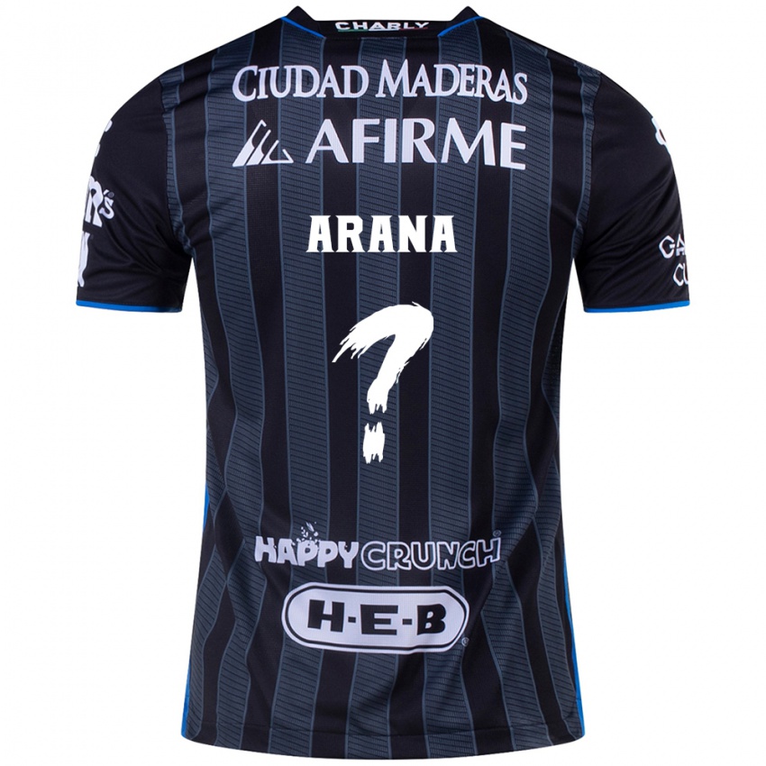 Bambino Maglia Alejandro Arana #0 Bianco Nero Kit Gara Away 2024/25 Maglietta