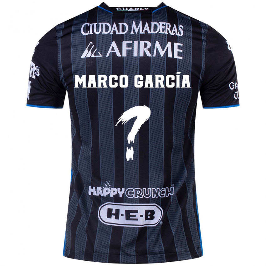 Bambino Maglia Marco Garcia #0 Bianco Nero Kit Gara Away 2024/25 Maglietta