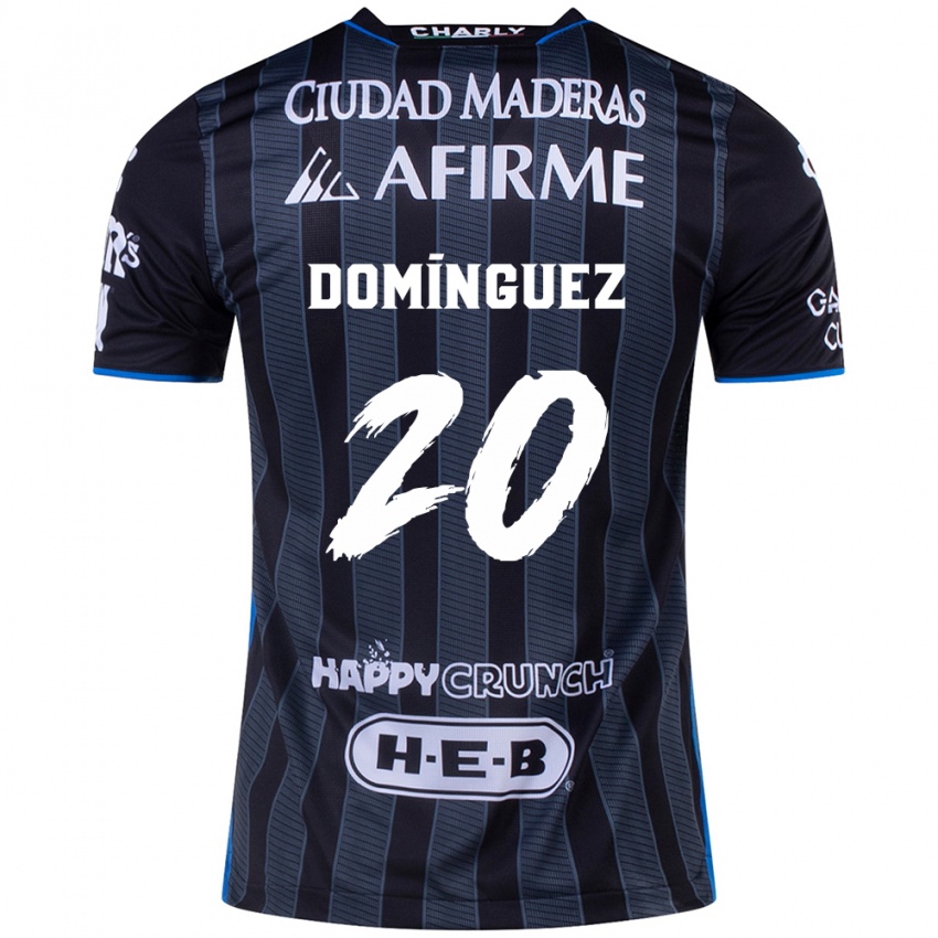 Bambino Maglia Misael Domínguez #20 Bianco Nero Kit Gara Away 2024/25 Maglietta