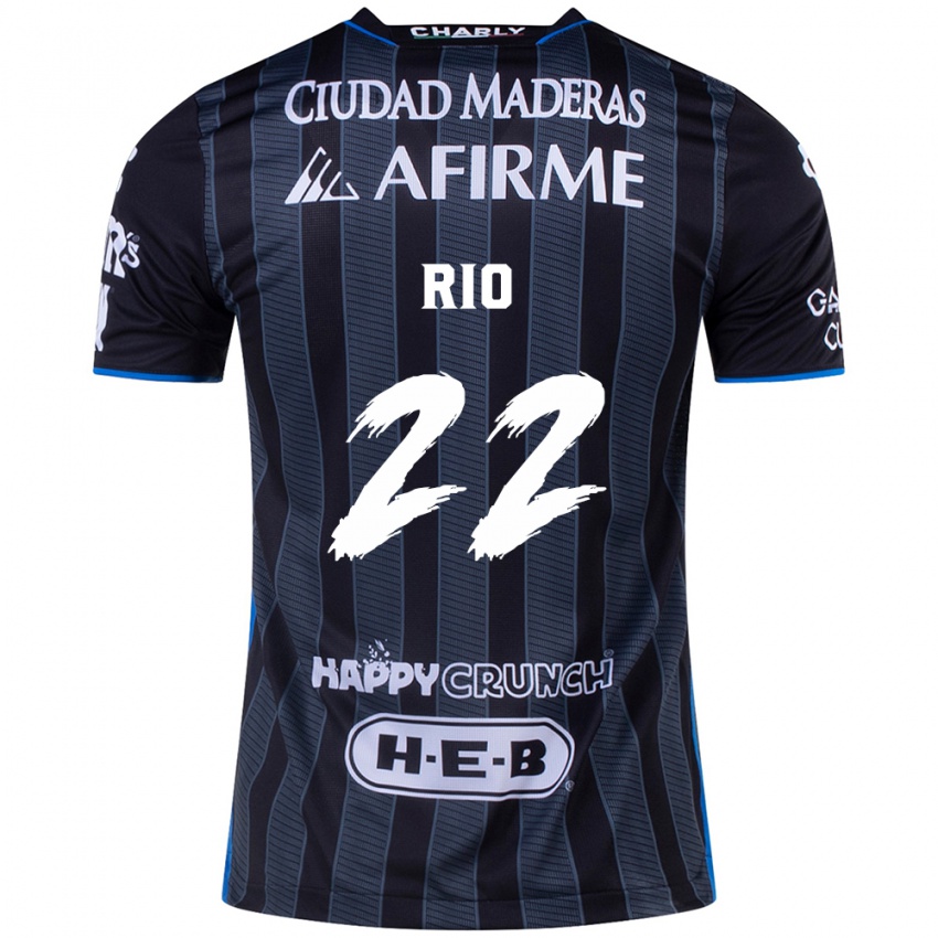 Bambino Maglia Martín Rio #22 Bianco Nero Kit Gara Away 2024/25 Maglietta