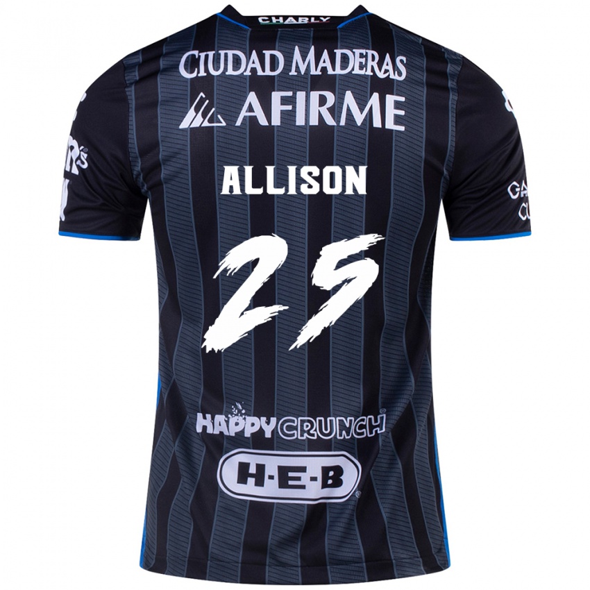 Bambino Maglia Guillermo Allison #25 Bianco Nero Kit Gara Away 2024/25 Maglietta