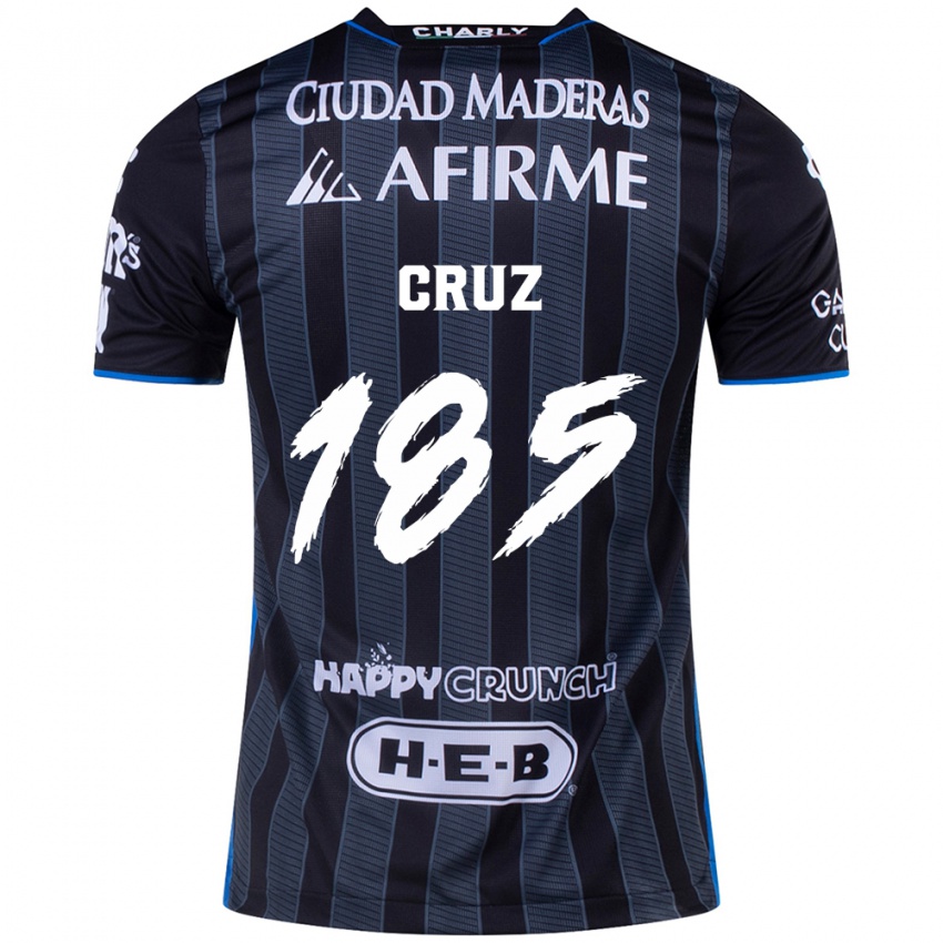 Bambino Maglia Axel Cruz #185 Bianco Nero Kit Gara Away 2024/25 Maglietta