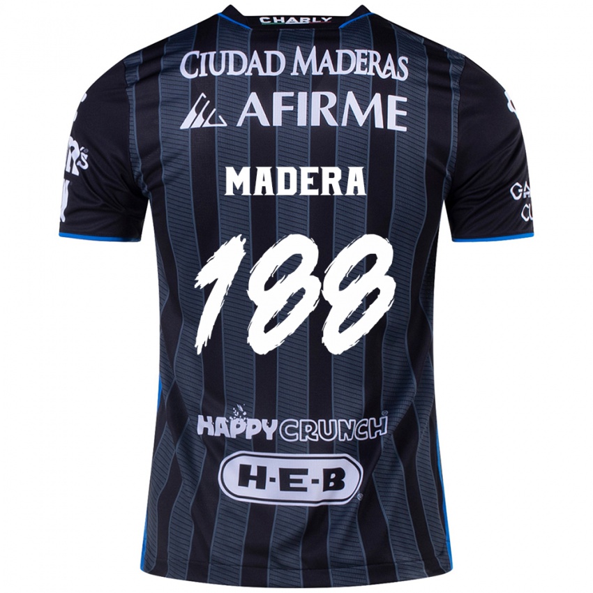 Bambino Maglia Héctor Madera #188 Bianco Nero Kit Gara Away 2024/25 Maglietta