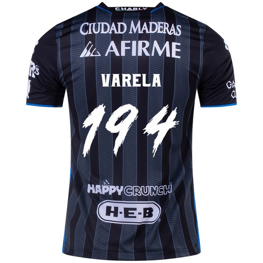 Bambino Maglia José Varela #194 Bianco Nero Kit Gara Away 2024/25 Maglietta