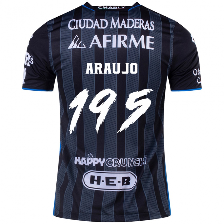 Bambino Maglia Diego Araujo #195 Bianco Nero Kit Gara Away 2024/25 Maglietta