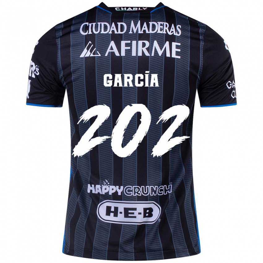 Bambino Maglia Diego García #202 Bianco Nero Kit Gara Away 2024/25 Maglietta