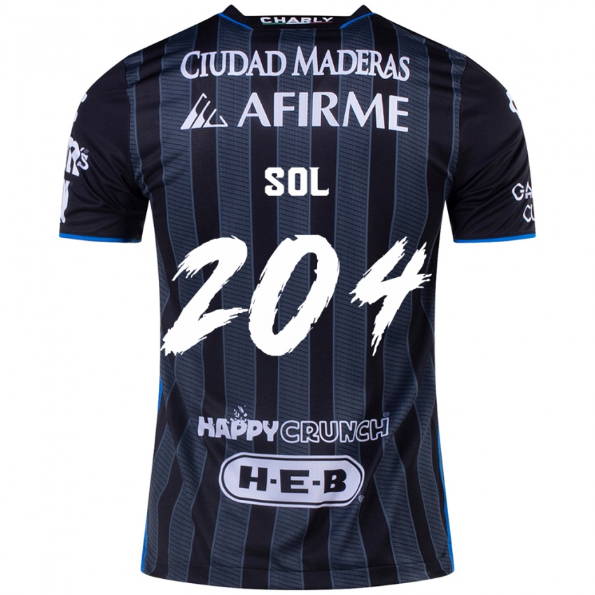 Bambino Maglia Martín Sol #204 Bianco Nero Kit Gara Away 2024/25 Maglietta