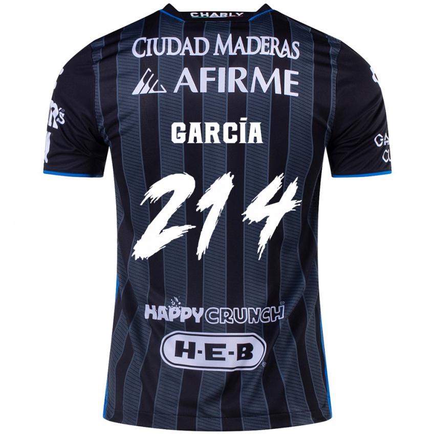 Bambino Maglia José García #214 Bianco Nero Kit Gara Away 2024/25 Maglietta