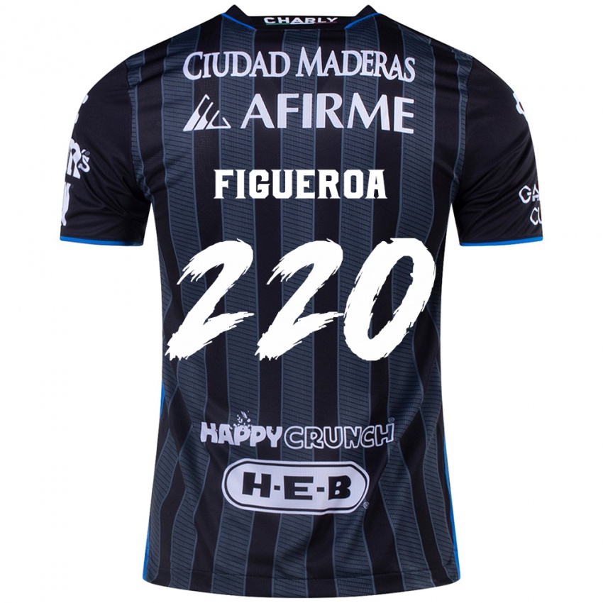 Bambino Maglia Christopher Figueroa #220 Bianco Nero Kit Gara Away 2024/25 Maglietta