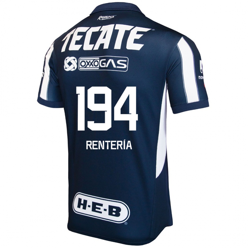 Uomo Maglia Ricardo Rentería #194 Blu Rosso Bianco Kit Gara Home 2024/25 Maglietta