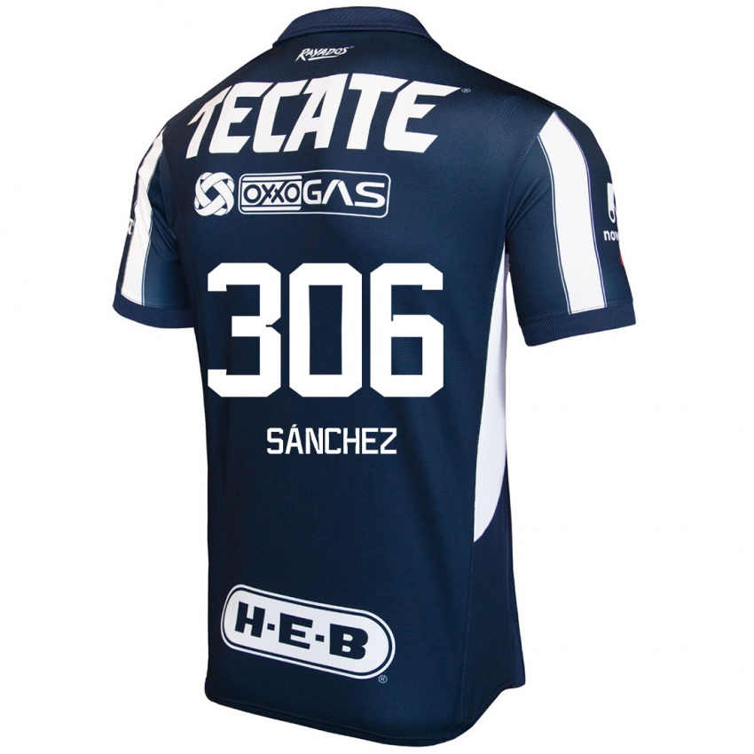 Uomo Maglia Jorge Sánchez #306 Blu Rosso Bianco Kit Gara Home 2024/25 Maglietta