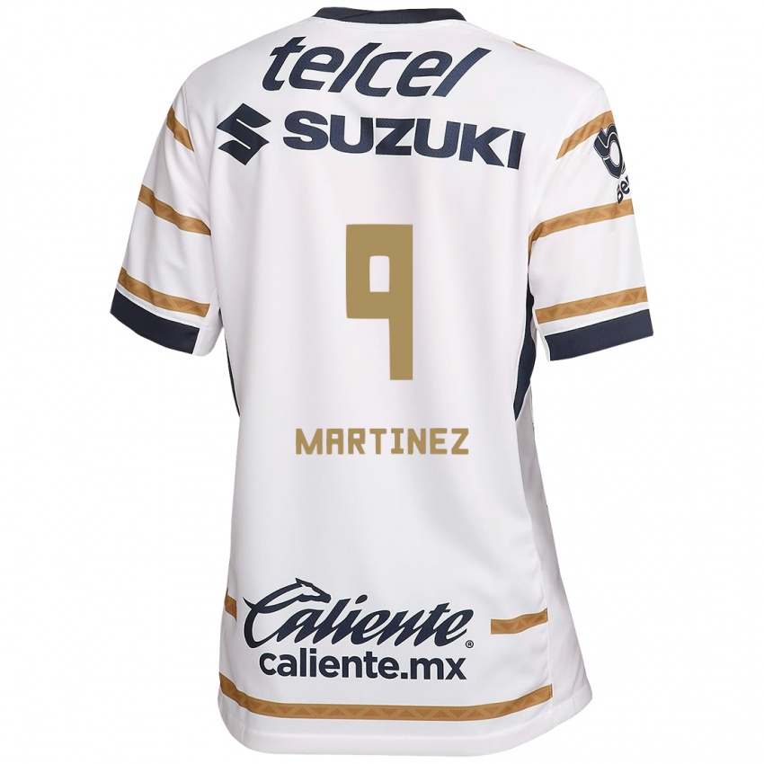 Uomo Maglia Guillermo Martínez #9 Ossidiana Bianca Kit Gara Home 2024/25 Maglietta