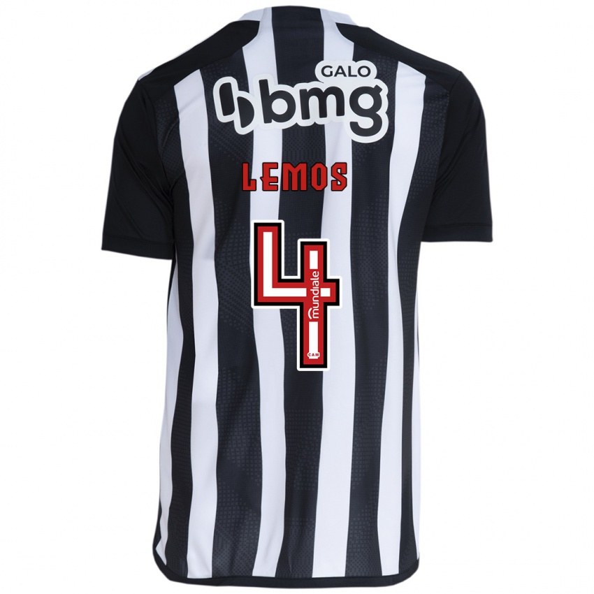 Uomo Maglia Mauricio Lemos #4 Bianco Nero Kit Gara Home 2024/25 Maglietta