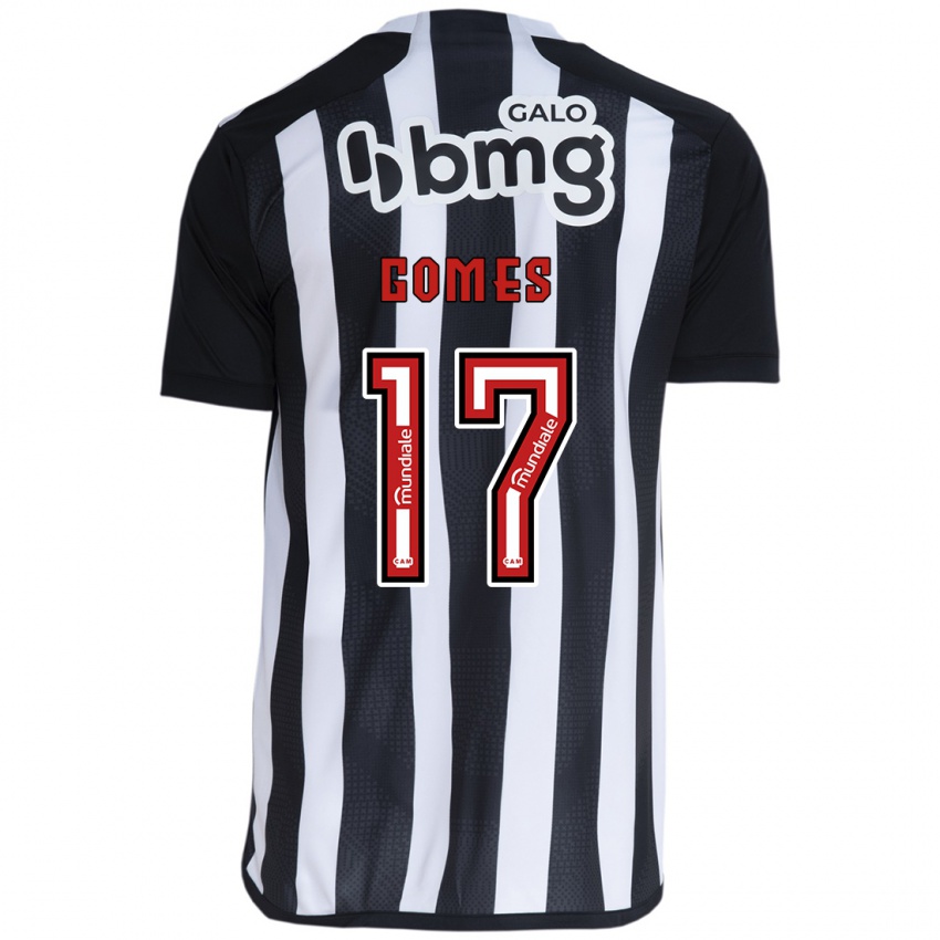 Uomo Maglia Igor Gomes #17 Bianco Nero Kit Gara Home 2024/25 Maglietta