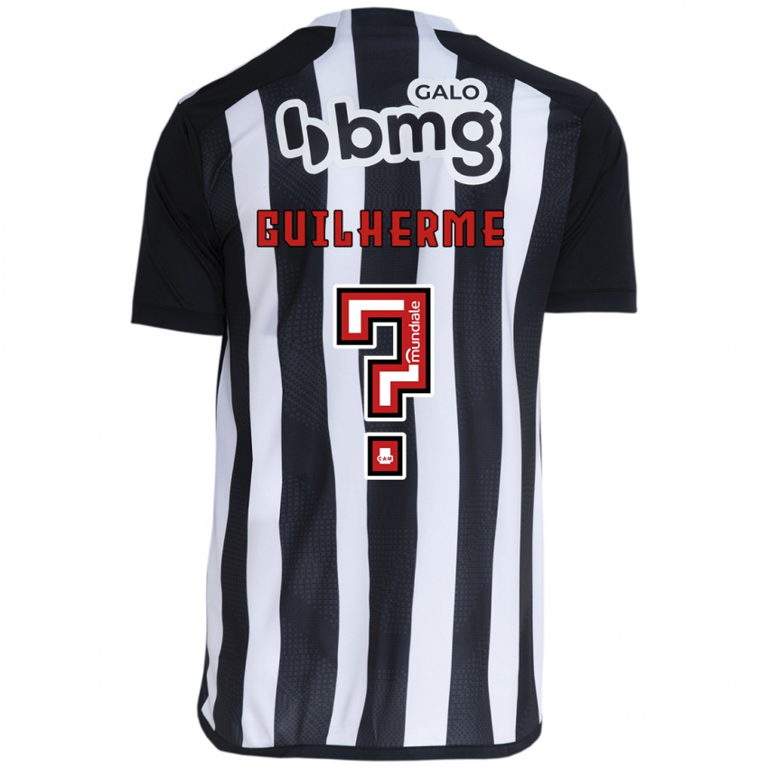 Uomo Maglia Kauan Guilherme #0 Bianco Nero Kit Gara Home 2024/25 Maglietta