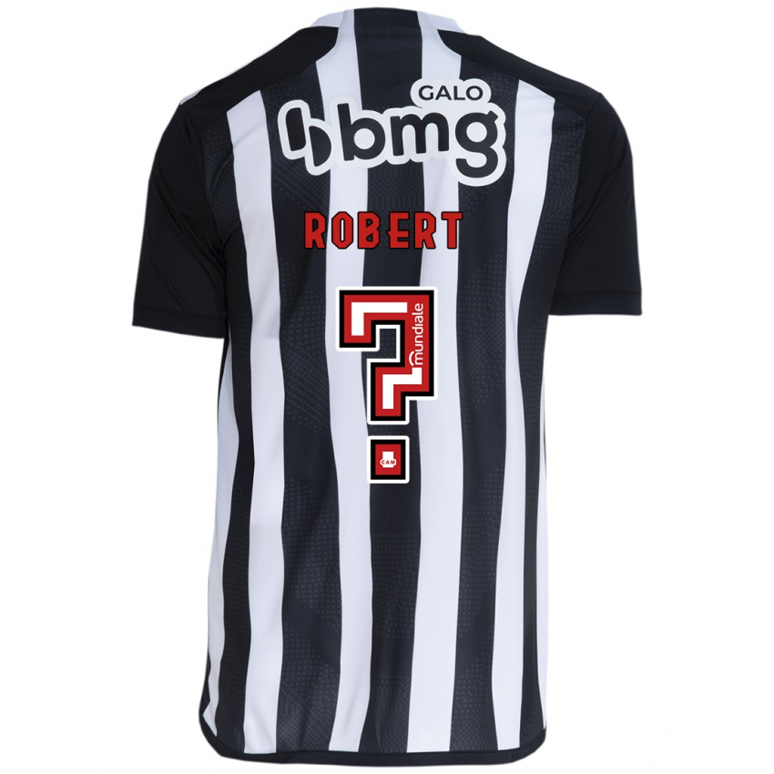 Uomo Maglia Robert Pinto #0 Bianco Nero Kit Gara Home 2024/25 Maglietta