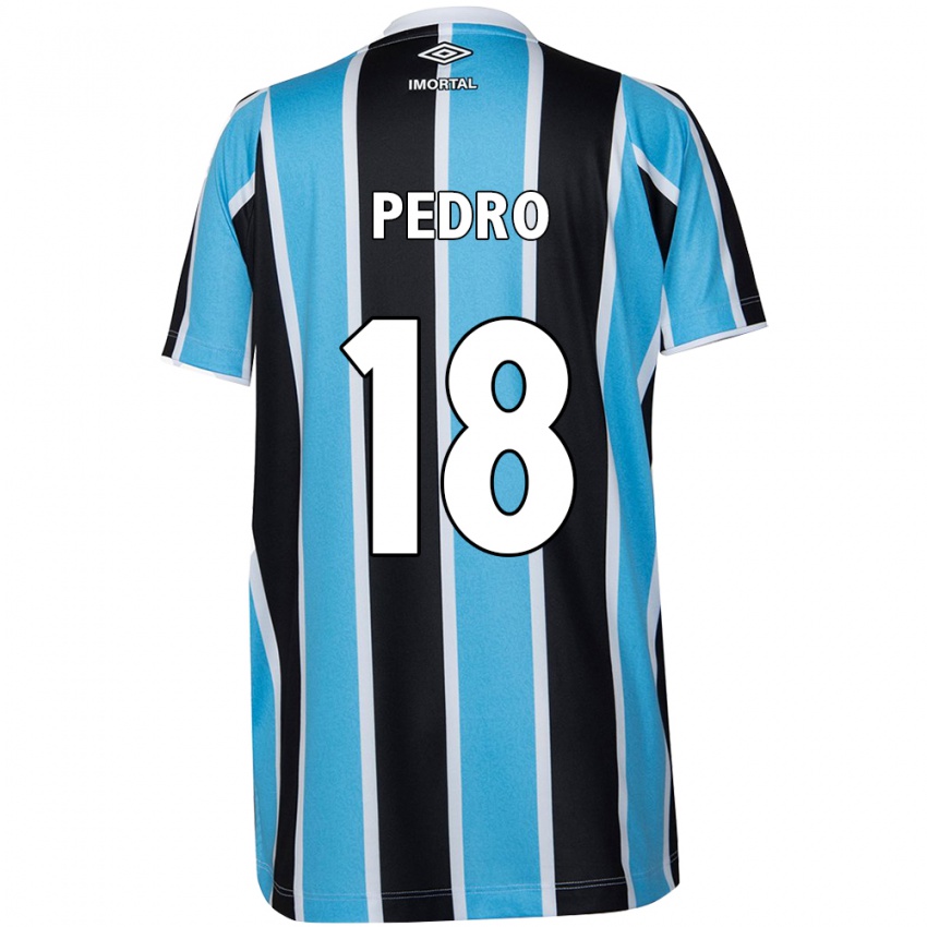 Uomo Maglia João Pedro #18 Blu Nero Bianco Kit Gara Home 2024/25 Maglietta