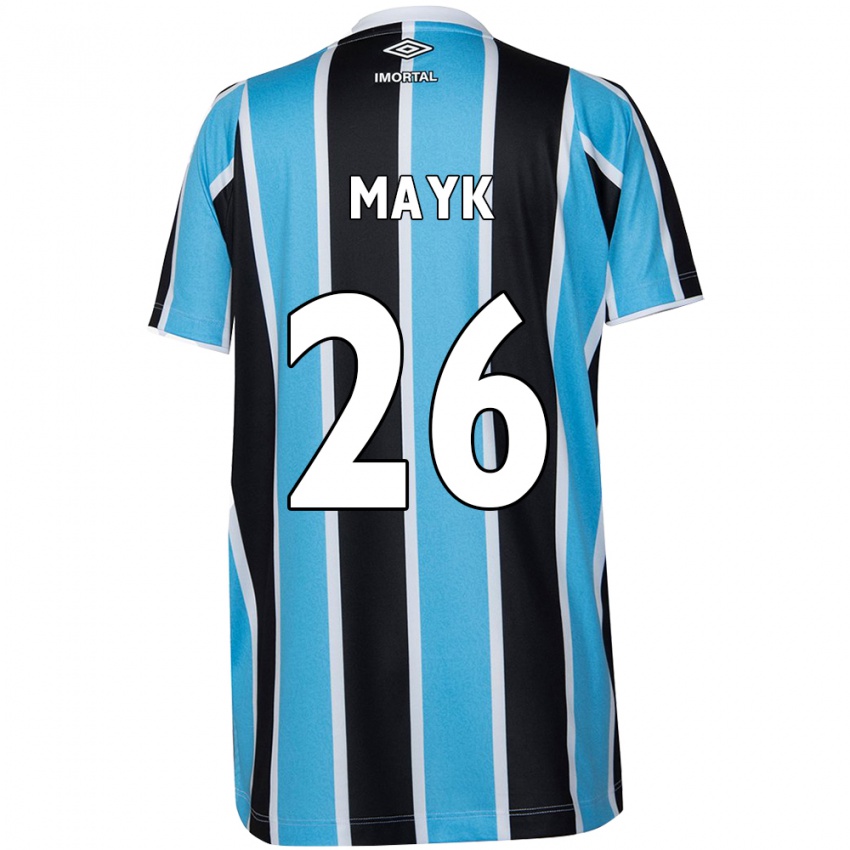 Uomo Maglia Mayk #26 Blu Nero Bianco Kit Gara Home 2024/25 Maglietta