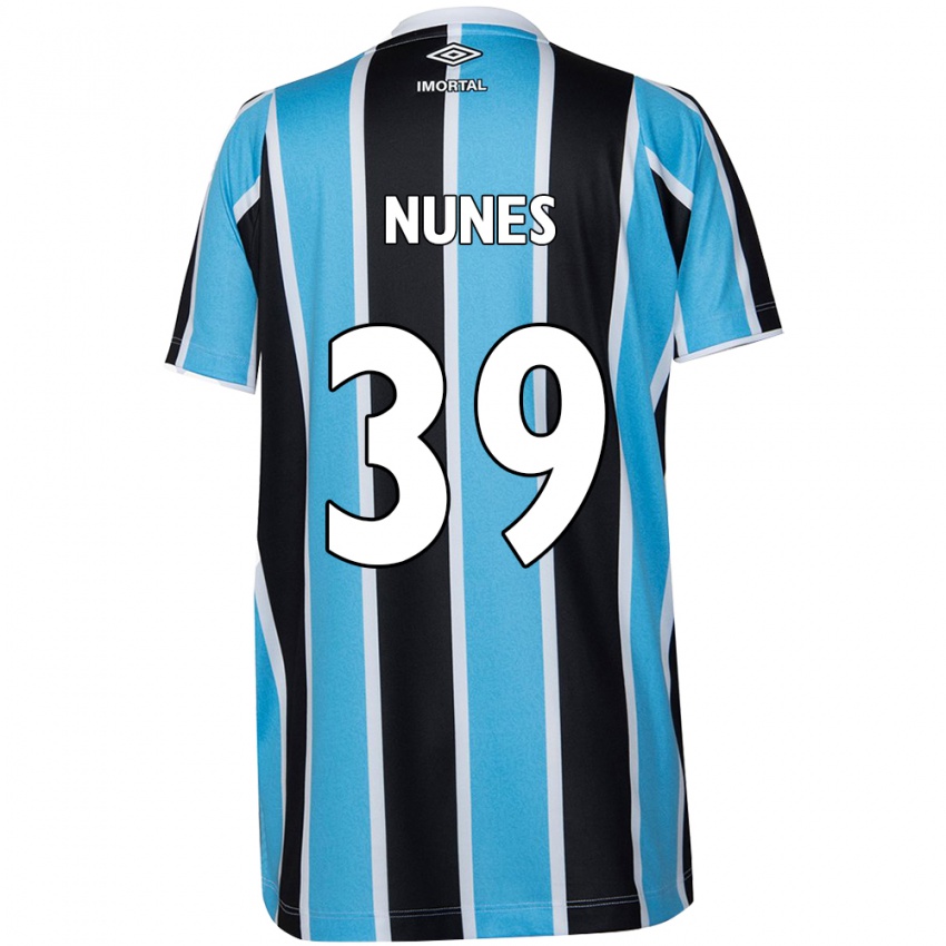 Uomo Maglia Gustavo Gomes #39 Blu Nero Bianco Kit Gara Home 2024/25 Maglietta