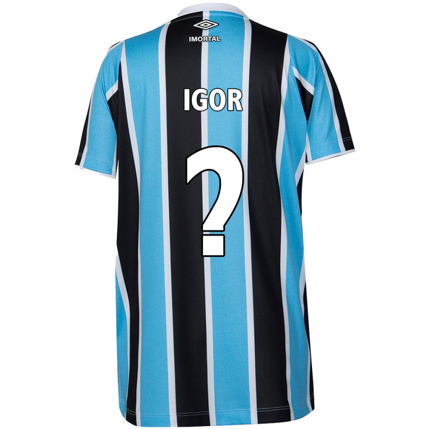 Uomo Maglia Igor #0 Blu Nero Bianco Kit Gara Home 2024/25 Maglietta