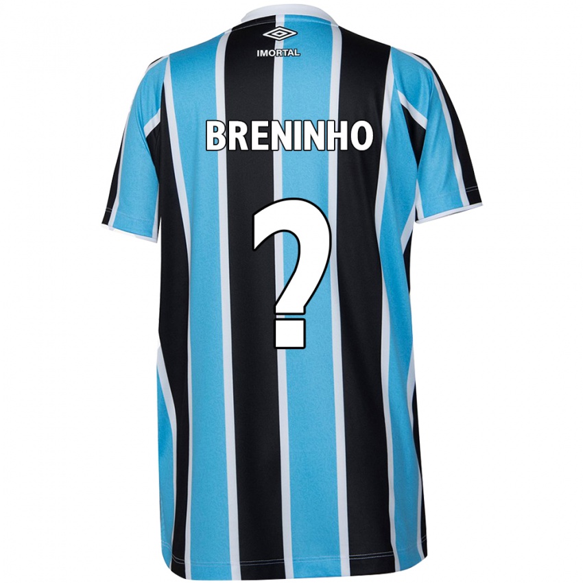 Uomo Maglia Breninho #0 Blu Nero Bianco Kit Gara Home 2024/25 Maglietta