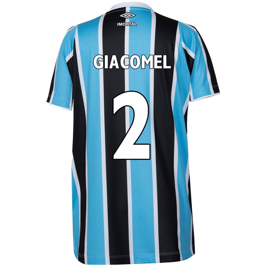 Uomo Maglia Laís Giacomel #2 Blu Nero Bianco Kit Gara Home 2024/25 Maglietta