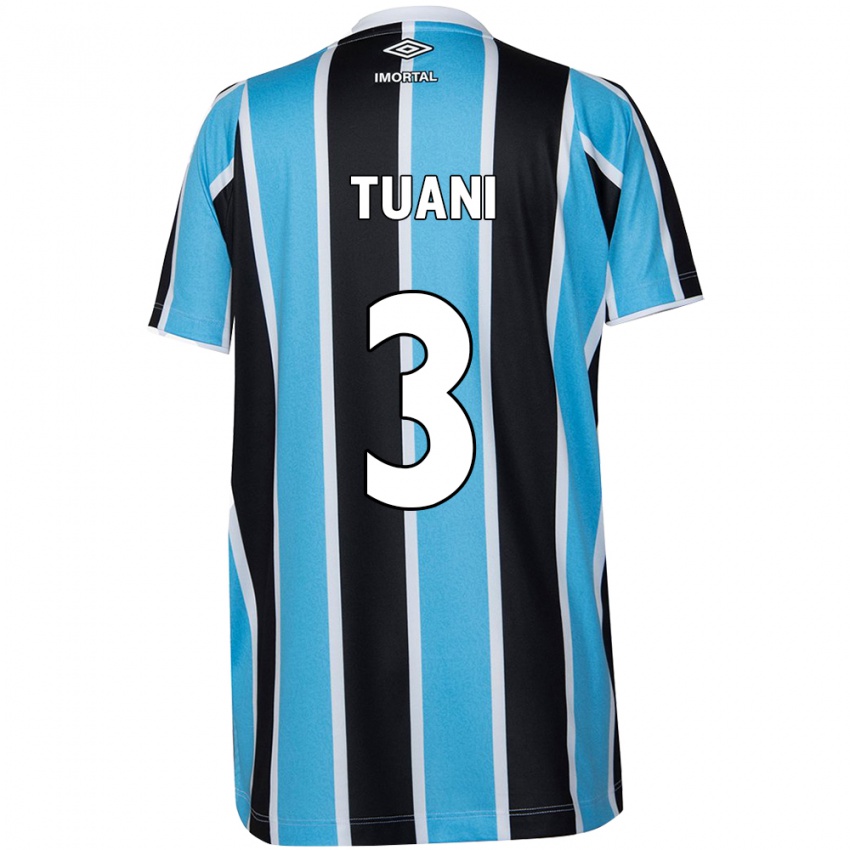 Uomo Maglia Tuani #3 Blu Nero Bianco Kit Gara Home 2024/25 Maglietta