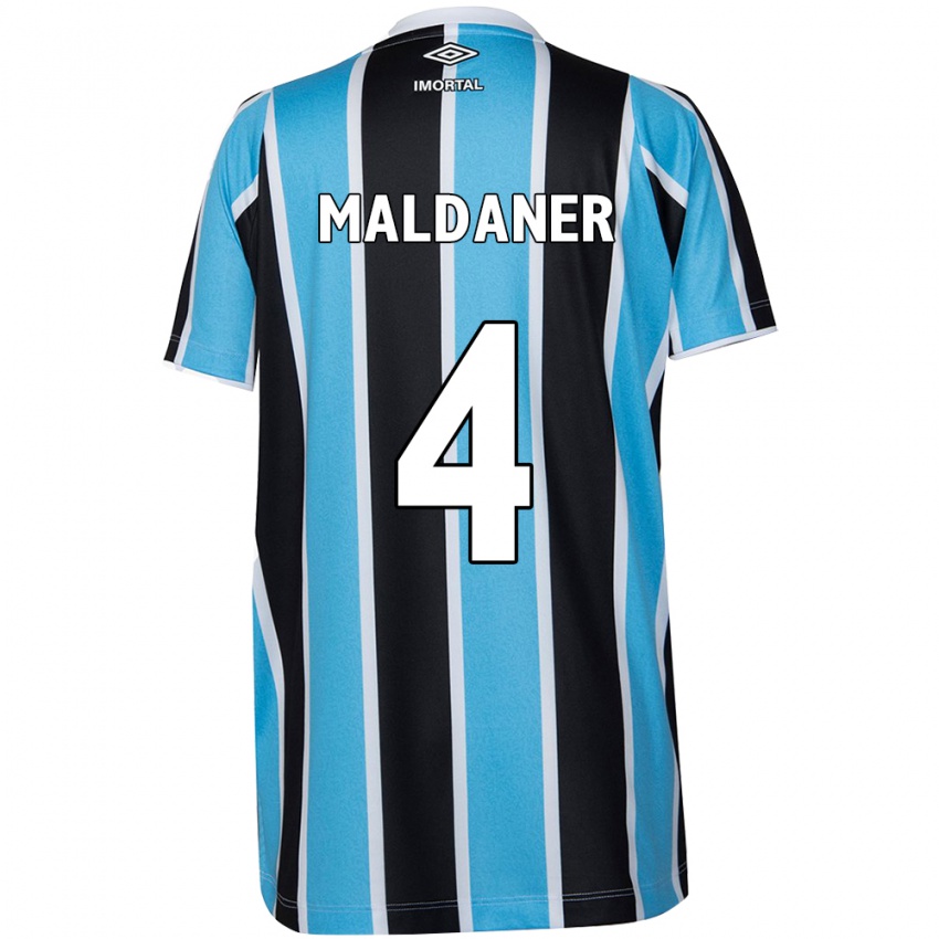 Uomo Maglia Pati Maldaner #4 Blu Nero Bianco Kit Gara Home 2024/25 Maglietta