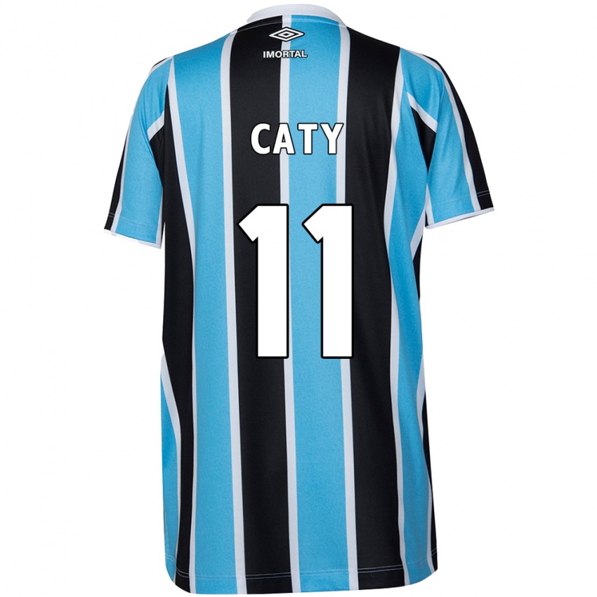 Uomo Maglia Caty #11 Blu Nero Bianco Kit Gara Home 2024/25 Maglietta