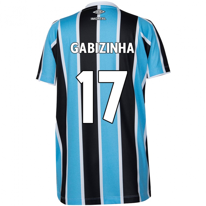 Uomo Maglia Gabizinha #17 Blu Nero Bianco Kit Gara Home 2024/25 Maglietta