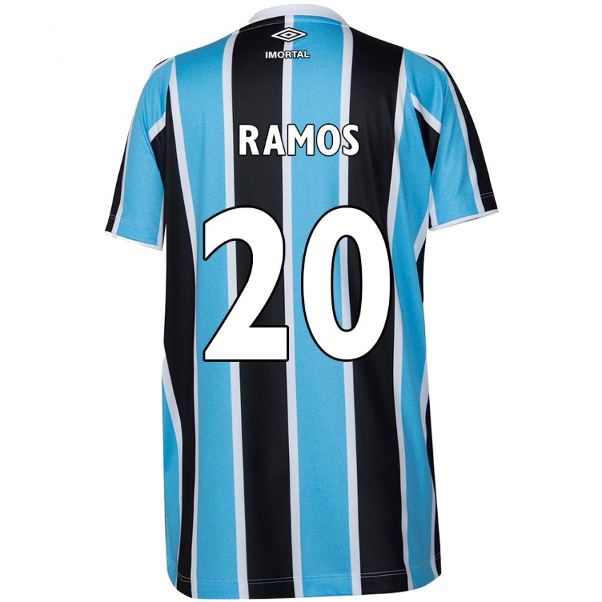 Uomo Maglia Mónica Ramos #20 Blu Nero Bianco Kit Gara Home 2024/25 Maglietta