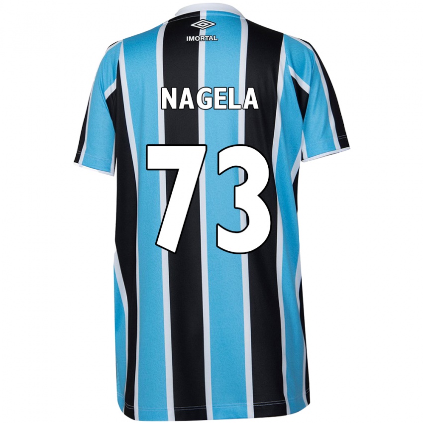 Uomo Maglia Nágela #73 Blu Nero Bianco Kit Gara Home 2024/25 Maglietta