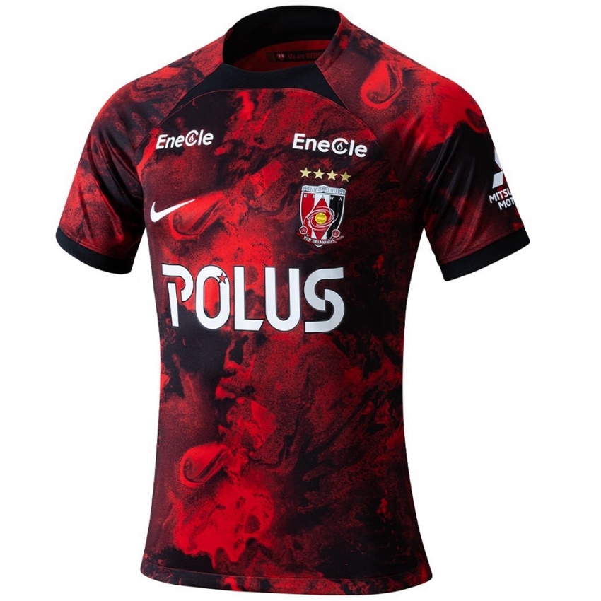 Uomo Maglia Tomoaki Okubo #21 Rosso Nero Kit Gara Home 2024/25 Maglietta