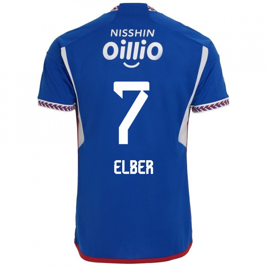 Uomo Maglia Elber #7 Blu Bianco Rosso Kit Gara Home 2024/25 Maglietta