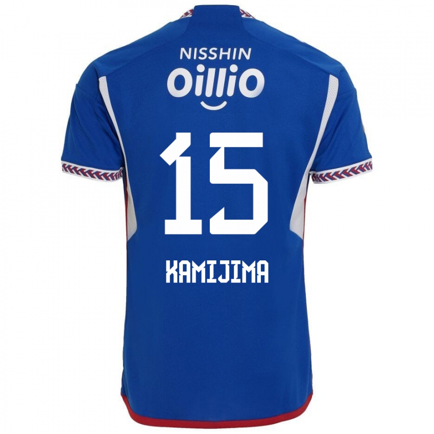 Uomo Maglia Takumi Kamijima #15 Blu Bianco Rosso Kit Gara Home 2024/25 Maglietta