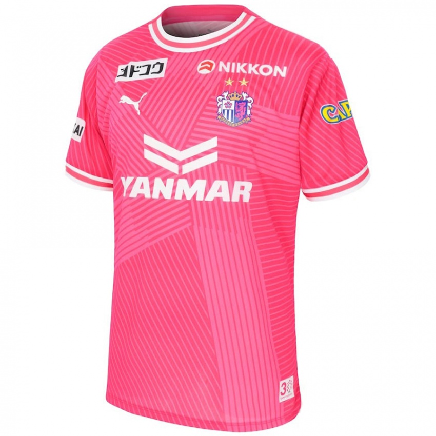 Uomo Maglia Il Tuo Nome #0 Rosa Bianco Kit Gara Home 2024/25 Maglietta