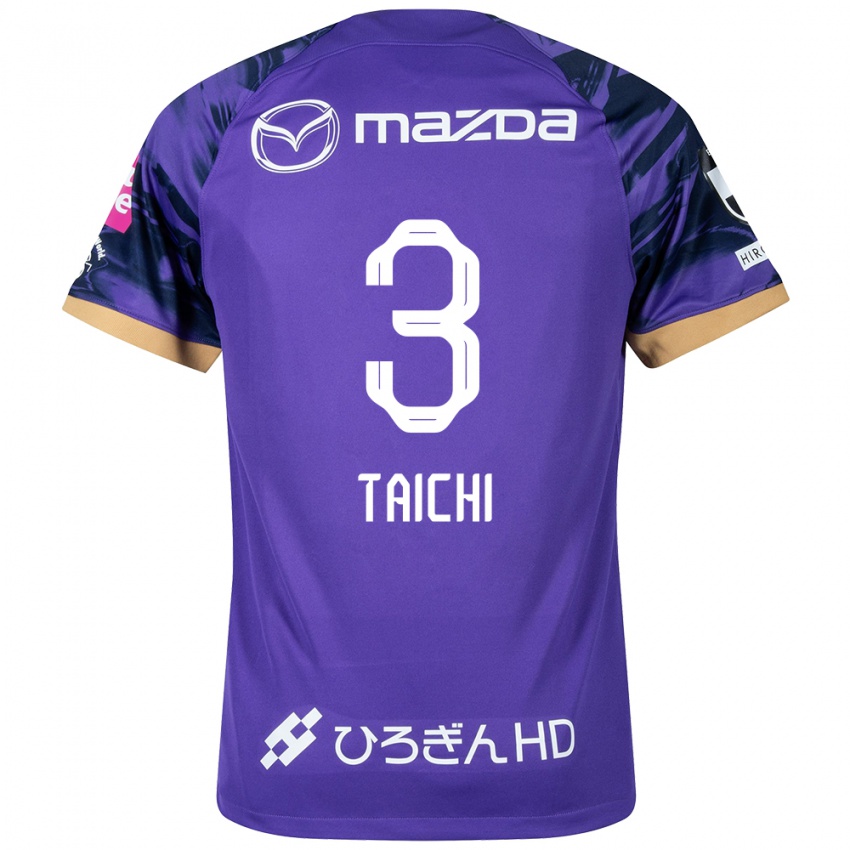 Uomo Maglia Taichi Yamasaki #3 Viola Bianco Kit Gara Home 2024/25 Maglietta