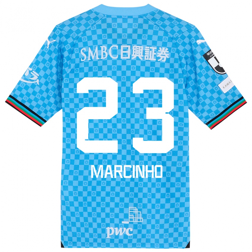 Uomo Maglia Marcinho #23 Azzurro Blu Kit Gara Home 2024/25 Maglietta