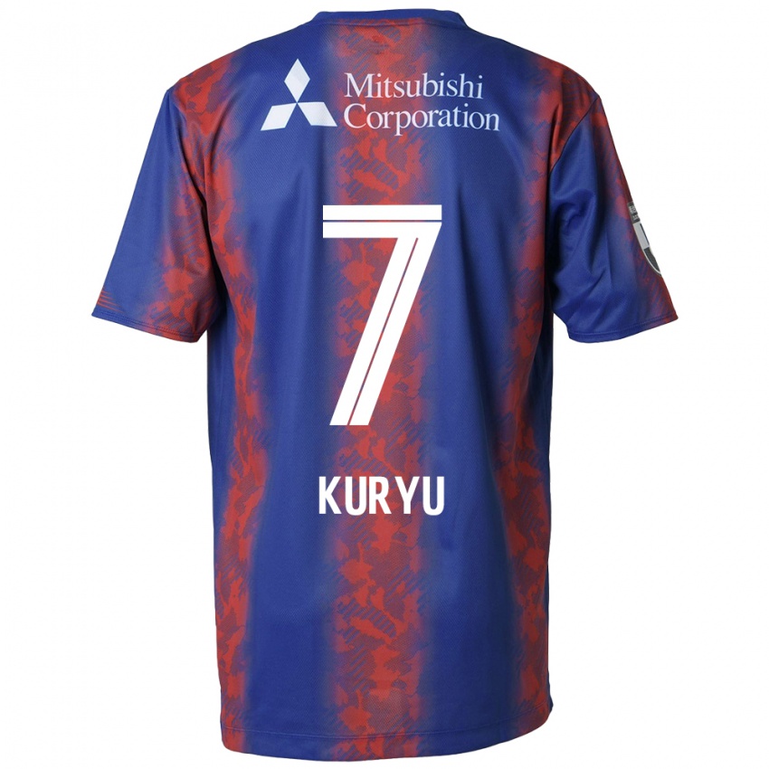 Uomo Maglia Kuryu Matsuki #7 Blu Rosso Kit Gara Home 2024/25 Maglietta