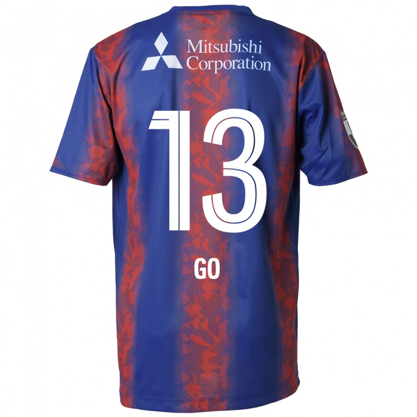 Uomo Maglia Go Hatano #13 Blu Rosso Kit Gara Home 2024/25 Maglietta