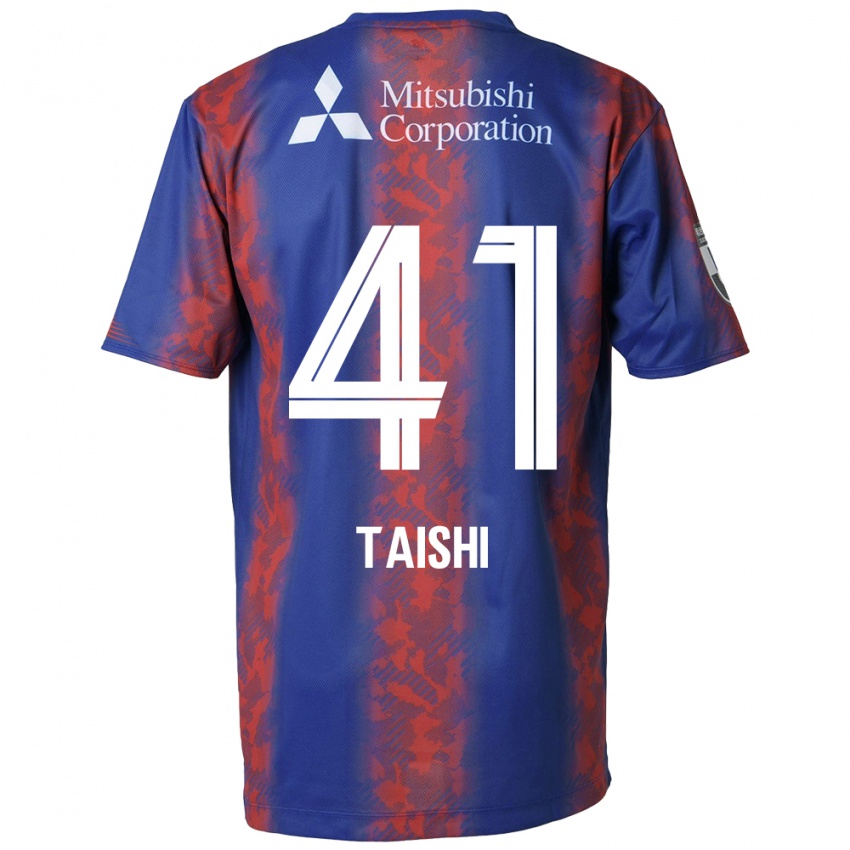 Uomo Maglia Taishi Brandon Nozawa #41 Blu Rosso Kit Gara Home 2024/25 Maglietta