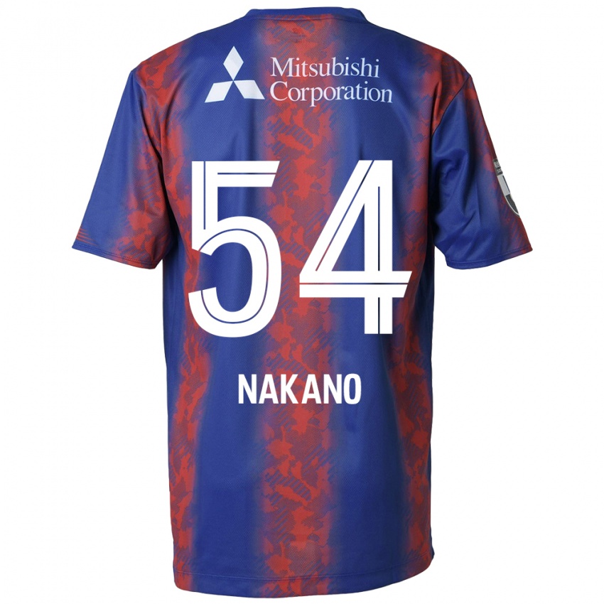 Uomo Maglia Yui Nakano #54 Blu Rosso Kit Gara Home 2024/25 Maglietta