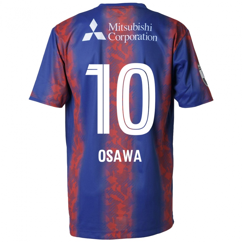 Uomo Maglia Shuzo Osawa #10 Blu Rosso Kit Gara Home 2024/25 Maglietta