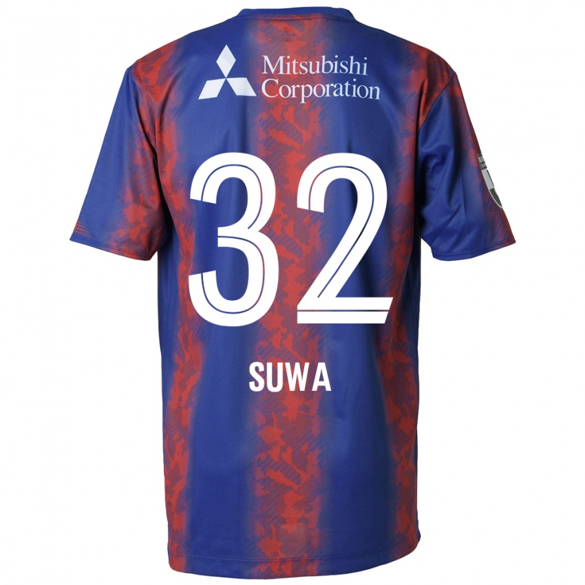 Uomo Maglia Keita Suwa #32 Blu Rosso Kit Gara Home 2024/25 Maglietta